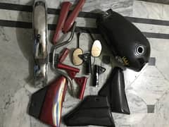 Motorcycle  70cc tanki tapa cut motorguard etc