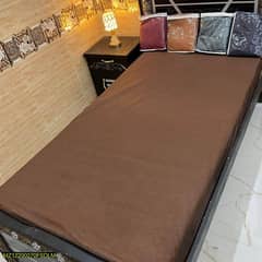 Cotton plain single bed Mattress cover