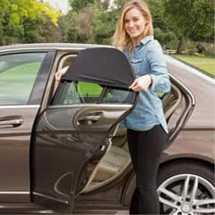 2pcs Car Window Screen Covers Mesh Breathable Car Window Sun Cover
