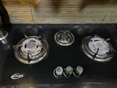 Stove burner glass
