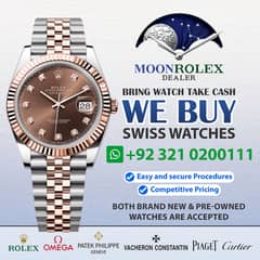 Get Cash / Rolex Cartier Omega Hublot Chopard Breitling Rado Tag Heuer
