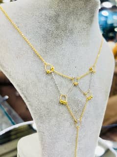 SINGAPORI SPIDER CHAIN NECKLACE 21 CARAT IN USED LIKE NEW HAMZA