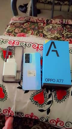 Oppo A77 Full Box 4+4gb 128gb 33Watt Vooc Charger & Box