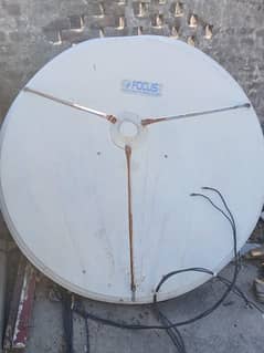 4.5 foot A plus dish 1 reciver ku lnb 1 c band lnb sal