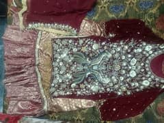 Luxury Velvet Bridal Lehnga /Party Wear Dress for Sale