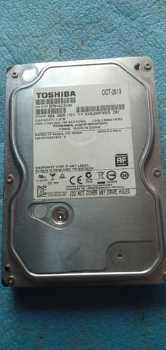 1TB Toshiba hard drive health 100%