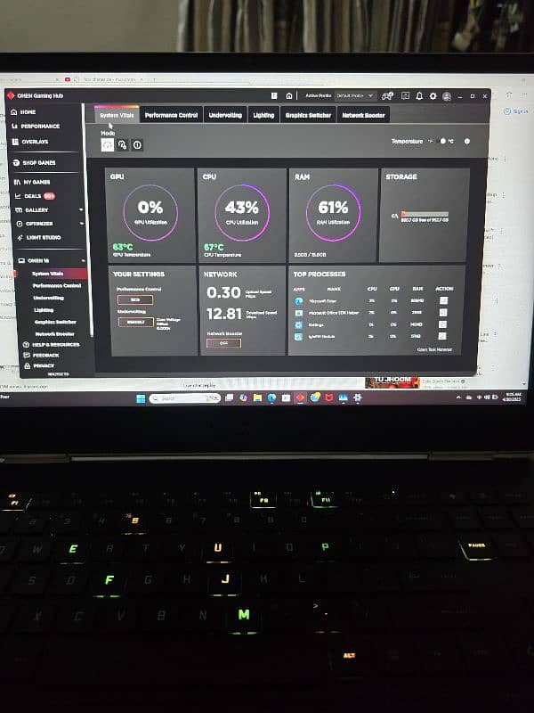 Hp Gaming Laptop Omen X16 i7 Rtx 3070 8gb 16Gb 165hz 2K Legion 13