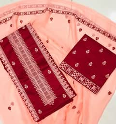 Embroidered 3 PCs Suits