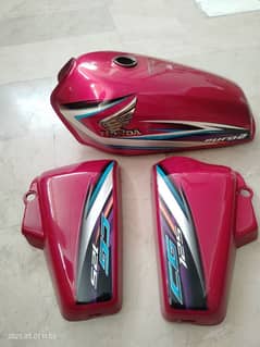 Genuine Tanki Tappy Honda CG125 model 2015, Fuel Tank and side covers