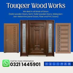 Wood Door/Semi-Solid Wood Door/Fiber Door/Ash/Malaysian/Melamine Door