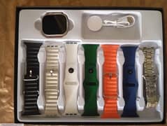 Smart Watch with 7 Wristbands - Fitness Tracker and Activity Monitor