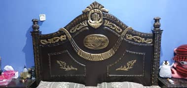 Complete bed set, dressing table, side table, double bed, dressing,