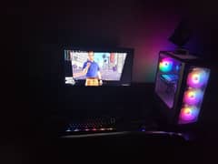 Gaming/Editing pc with 24 inch Monitor -8gb gpu
