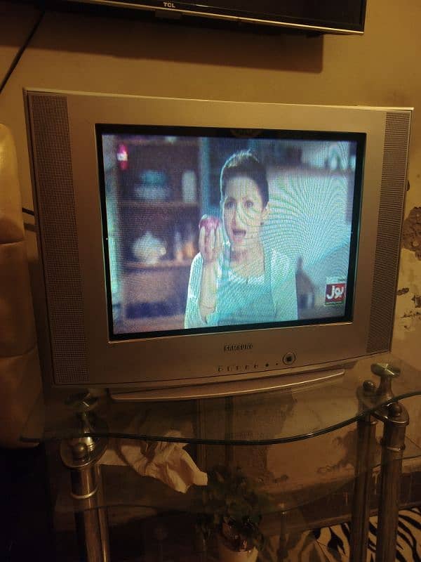 TV with trolly 14