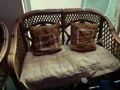 Cane sofa set