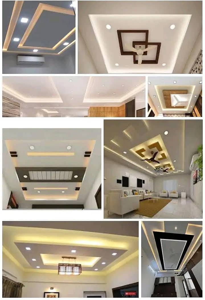 drywall/gypsum board partition/office partition/gypsum ceiling working 4