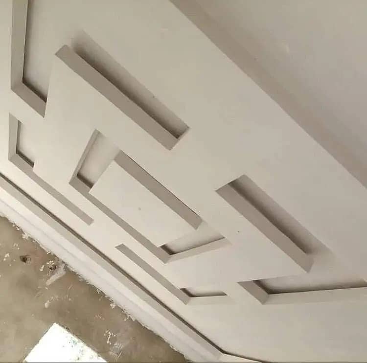 drywall/gypsum board partition/office partition/gypsum ceiling working 3