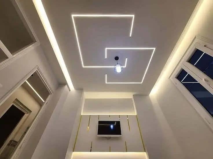 drywall/gypsum board partition/office partition/gypsum ceiling working 8