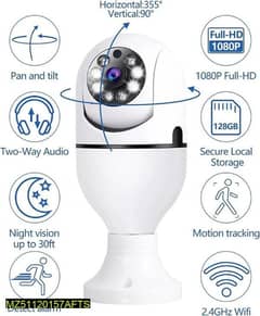 360° bulb security camera . Only Delivery available ( charges RS 139 )