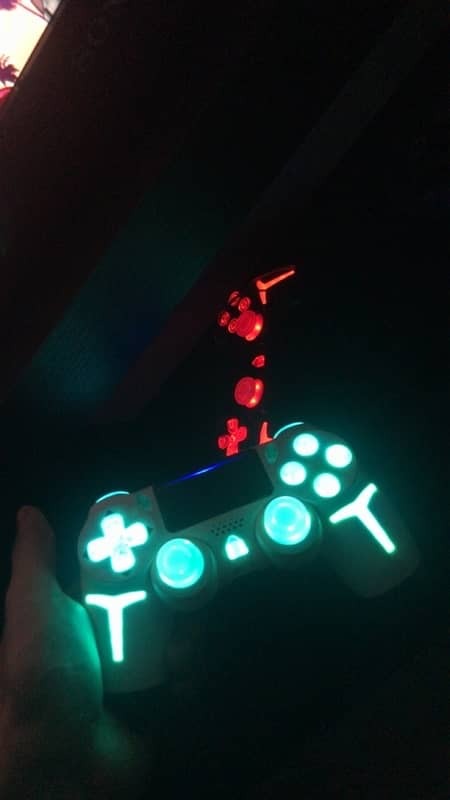 PS4 with customized controllers 1