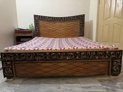 King size bed with mattress