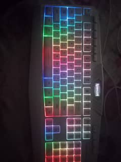 redragon gaming keyboard rgb with 6 different light modes white color