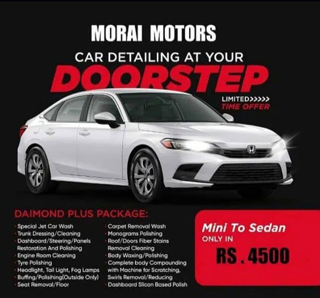 car interior cleaning with ribbon polish available at your door step 0