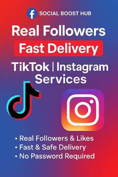 Buy Real TikTok & Instagram Followers | Fast & Safe Delivery Service