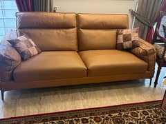 2 seater leather sofa