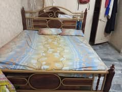 Iron King size Double bed with Dressing table and 5 seater sofa