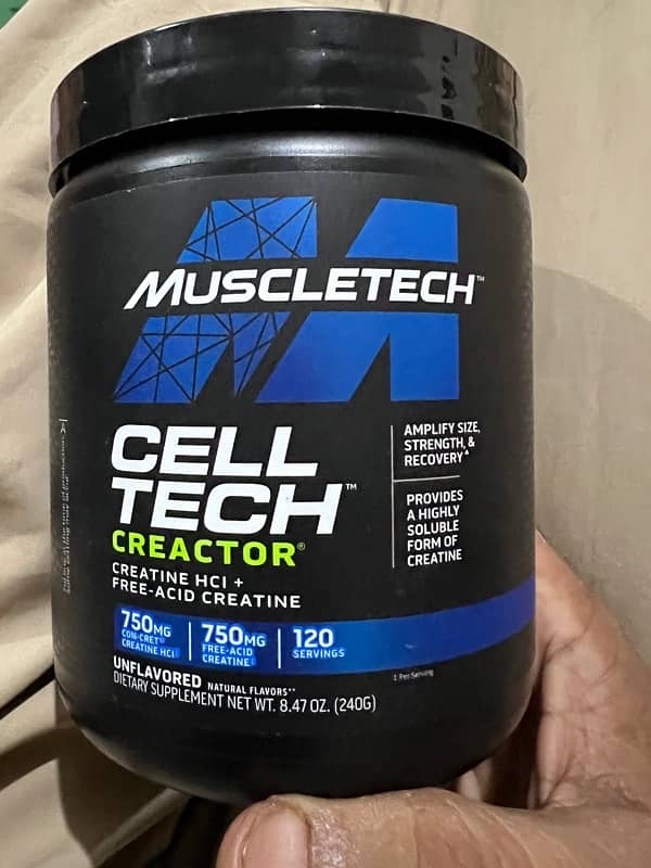 cell tech creatine available in 120 servings in flevr 0