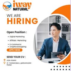 Hiring staff male and female in office