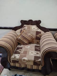 Sofa set with cushions
