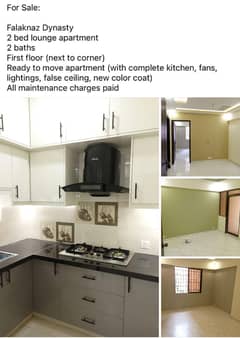 BRAND NEW 2BED/LAUNGE 750SQFT FOR SALE IN FALAKNAZ DYNESTY/ MALIR CANTT