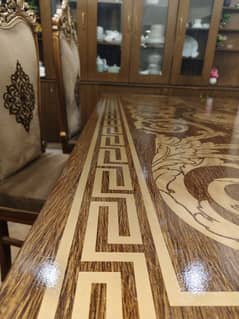 Dining Table - Wooden  8 Chair Dining Table  Luxury Dining
