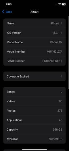 iPhone XR - 256GB Factory Unlock
