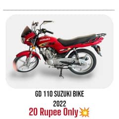Suzuki GD110 just in 20 rupees