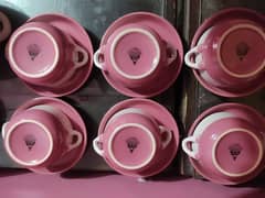 Elegant 21-Piec,e Ceramic Soup Set with Warmer -