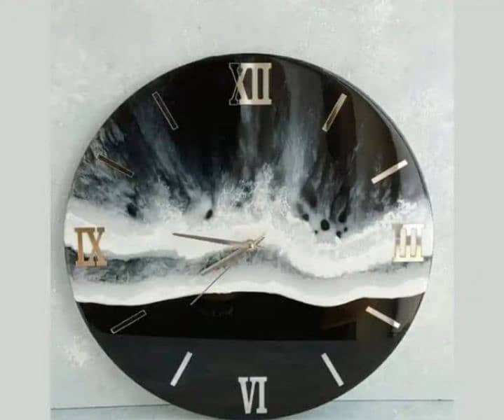 Resin customise Wall clock 24 inches 4