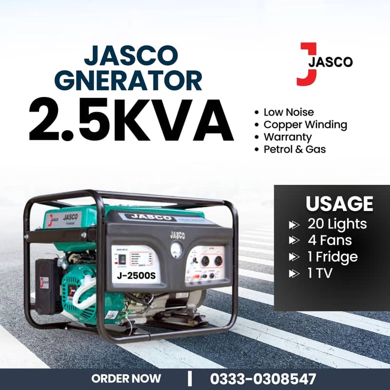 Jasco discount offer 3.5 kva brand new generator 2