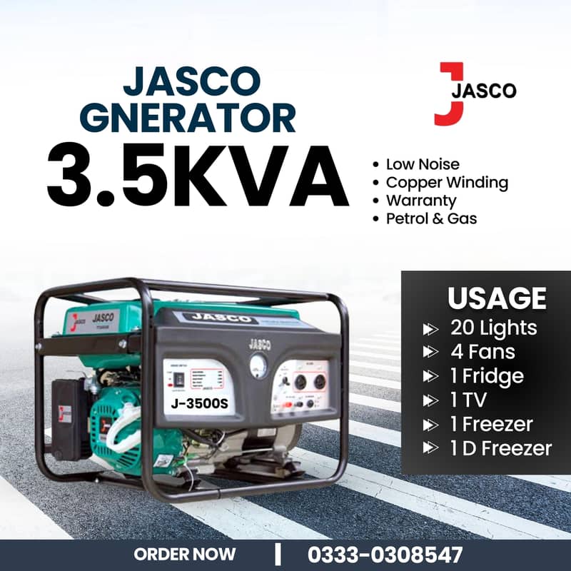 Jasco discount offer 3.5 kva brand new generator 4