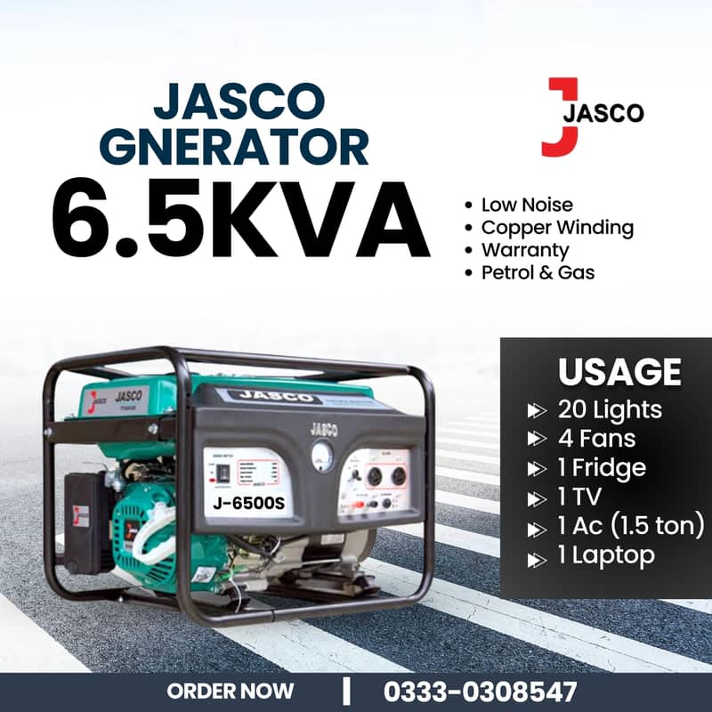 Jasco discount offer 3.5 kva brand new generator 5