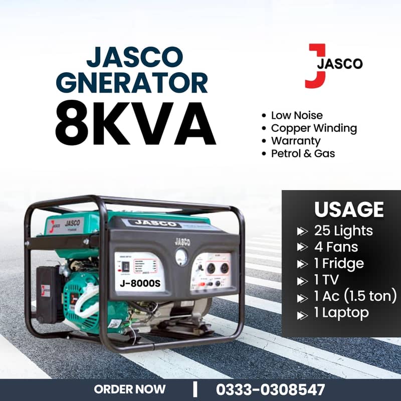 Jasco discount offer 3.5 kva brand new generator 6