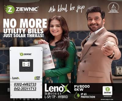 Ziewnic 6KW Hybrid Solar Inverter IP65  (PV8000) -5years warranty