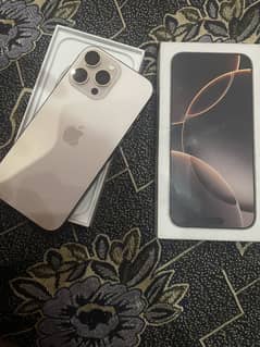 I phone 16 pro max 256gb10/10 factory non active  100 helth 160cycles