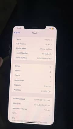 iPhone xs max 256