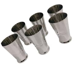 stainless steel glass pack of 6