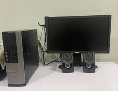 Dell i3, 4 gb ram with 22 inch monitor