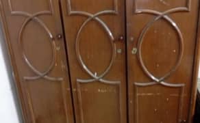Wooden Three Big Size Door Cupboard