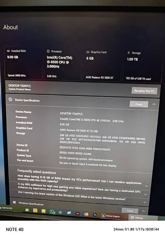 Gaming Pc 8th gen 0